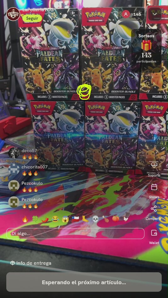 Lote de 6 Paldean Fates Booster Bundles
