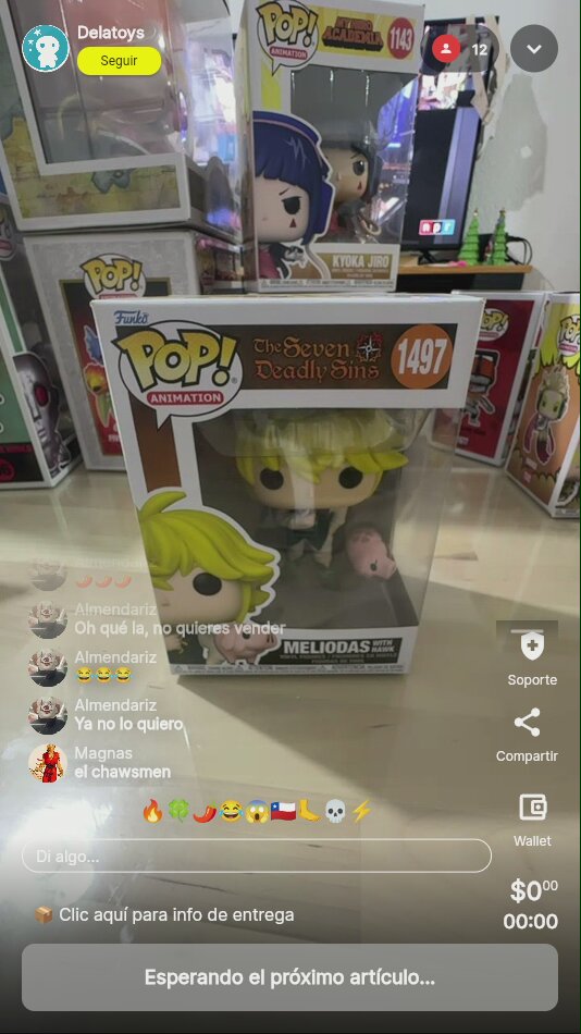 Funko Pop Meliodas Seven Deadly Sins