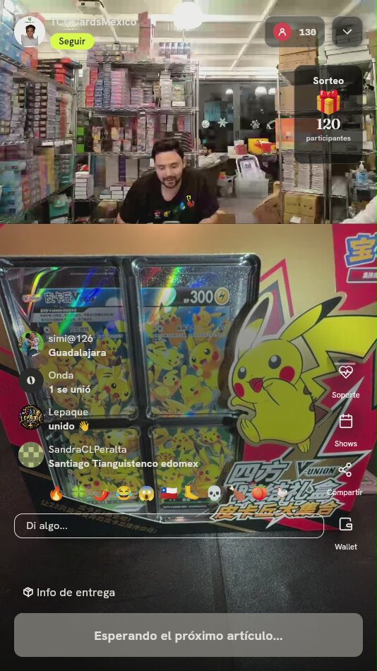Caja Pikachu V-UNION Chino Simplificado
