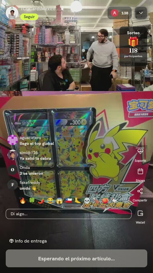 Pikachu V-UNION Gift Box Chino