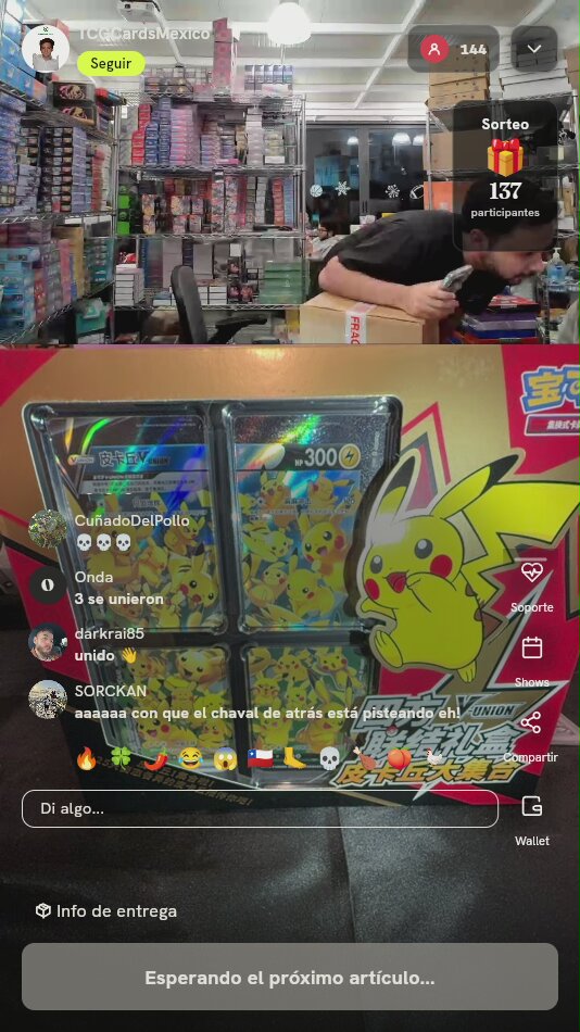 Caja Pikachu V-UNION Pokémon Chino