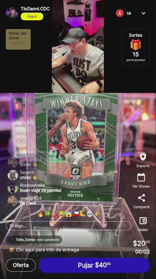 Larry Bird 2022 Optic Winner Stays