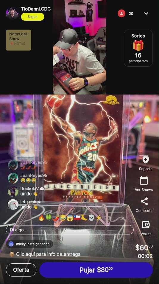 Gary Payton Electrified Skybox Premium