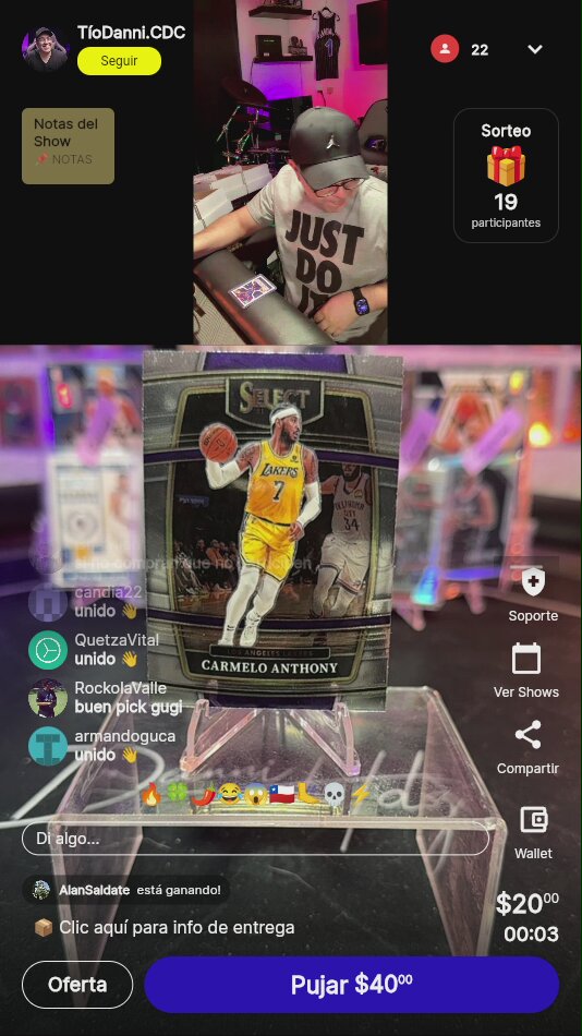 Carmelo Anthony Panini Select Lakers