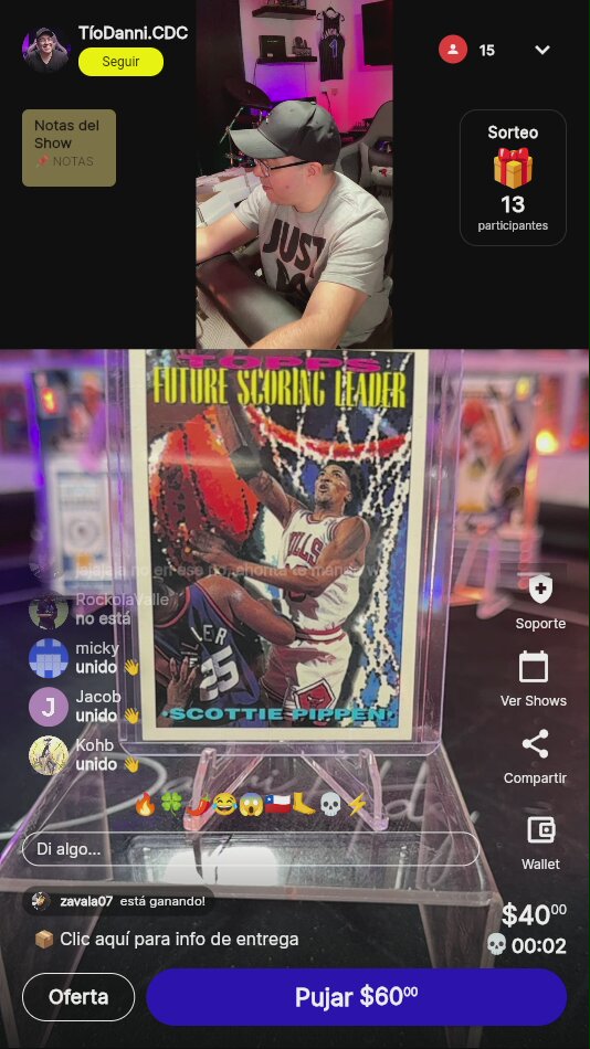 Carta Scotty Pippen Upper Deck