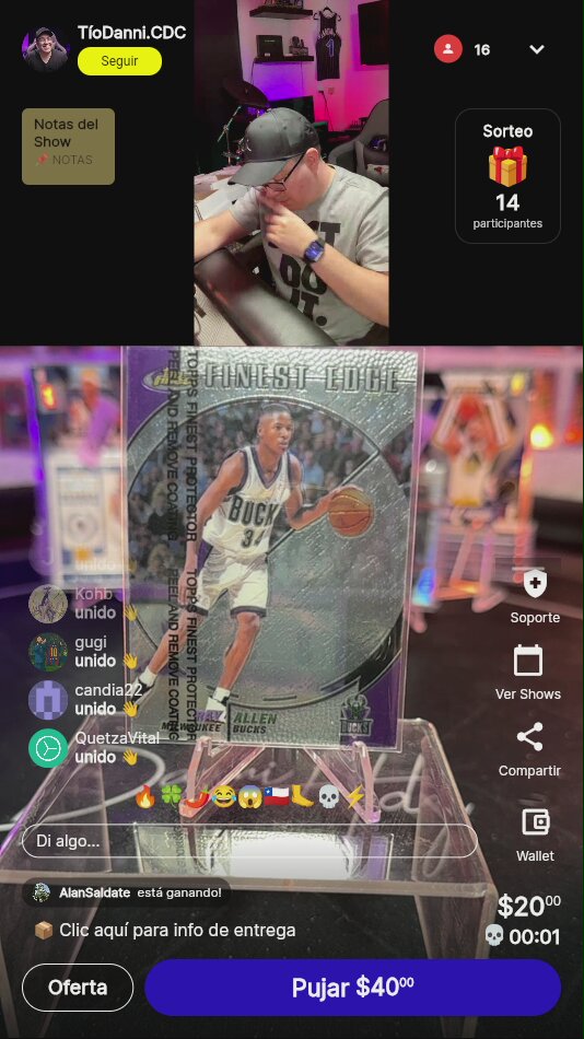 Ray Allen Topps Finest Edge