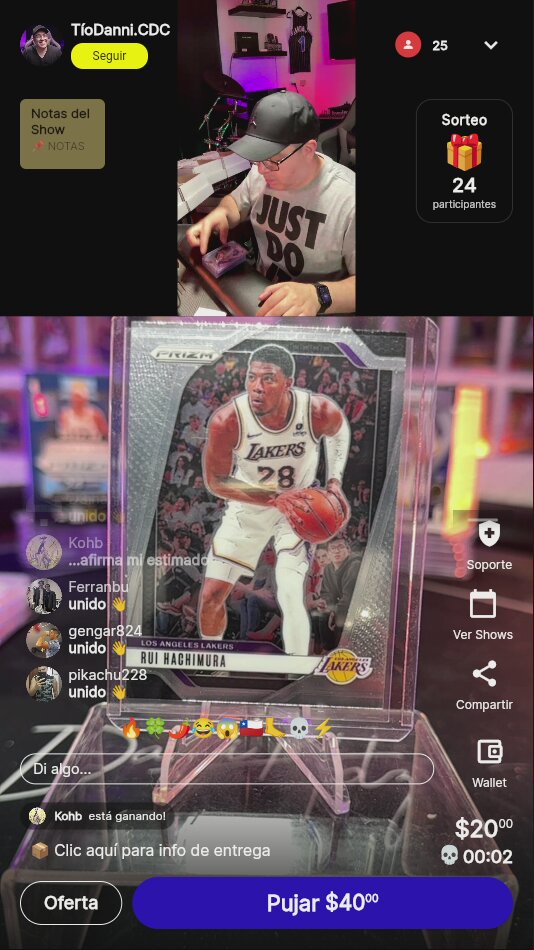 Rui Hachimura Prizm Lakers Card