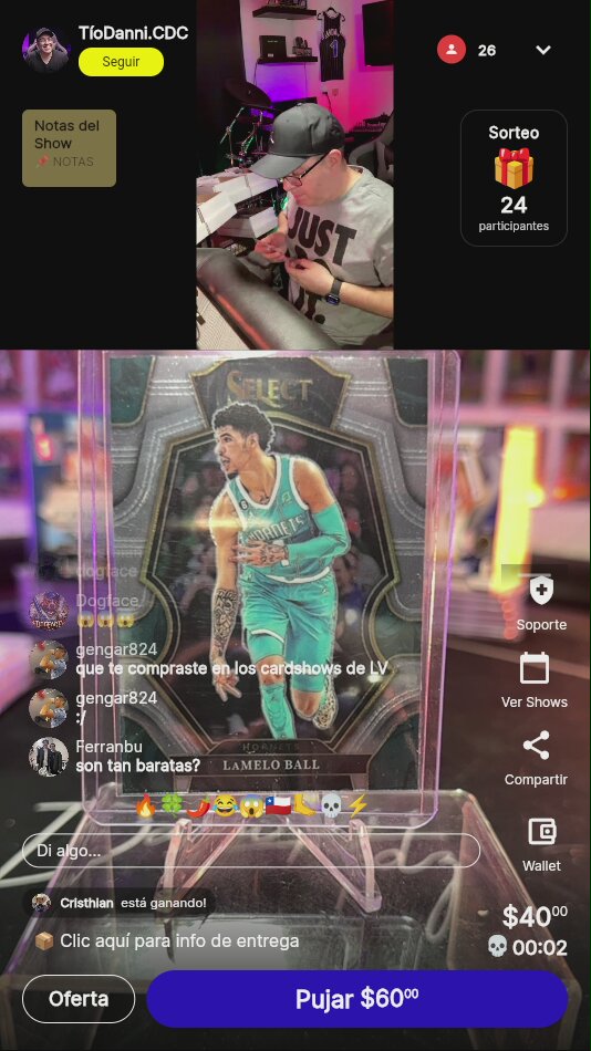 Carta Deportiva Coleccionable 2026