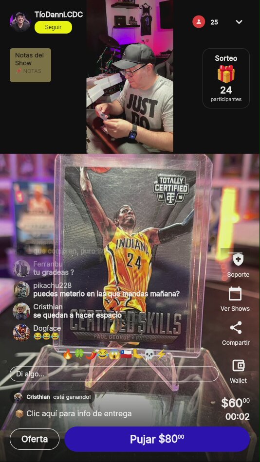 Paul George Totally Certified Card