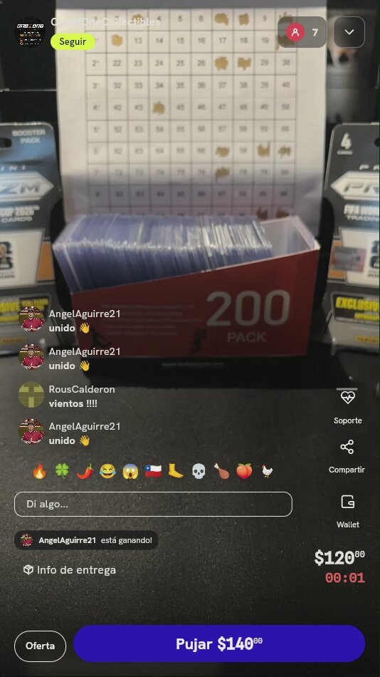 Spot para rifa de cartas