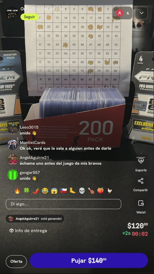 Lugar en Tablero Panini Prizm 2026