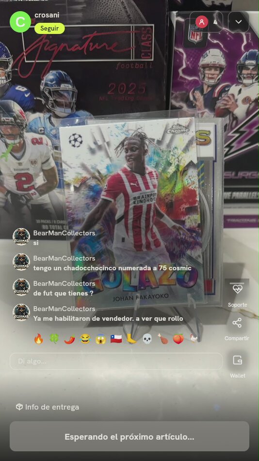 Carta Topps Chrome Johan Bakayoko Golazo
