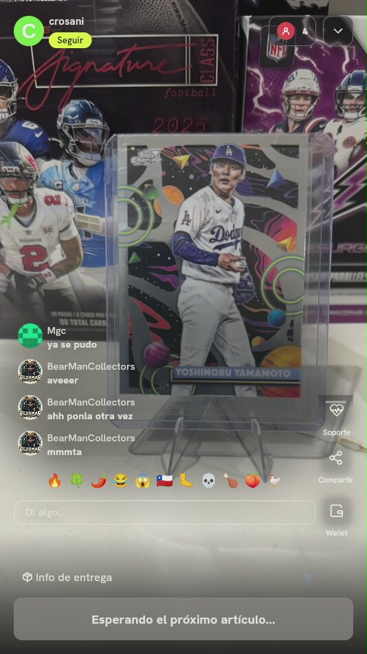 Carta Topps Chrome Yoshinobu Yamamoto