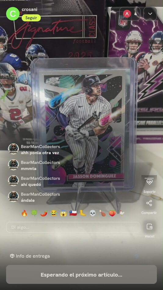 Carta Topps Chrome Jasson Domínguez