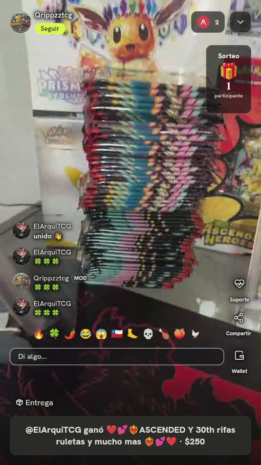 Lote Sobres Pokémon Prismatic Evolutions