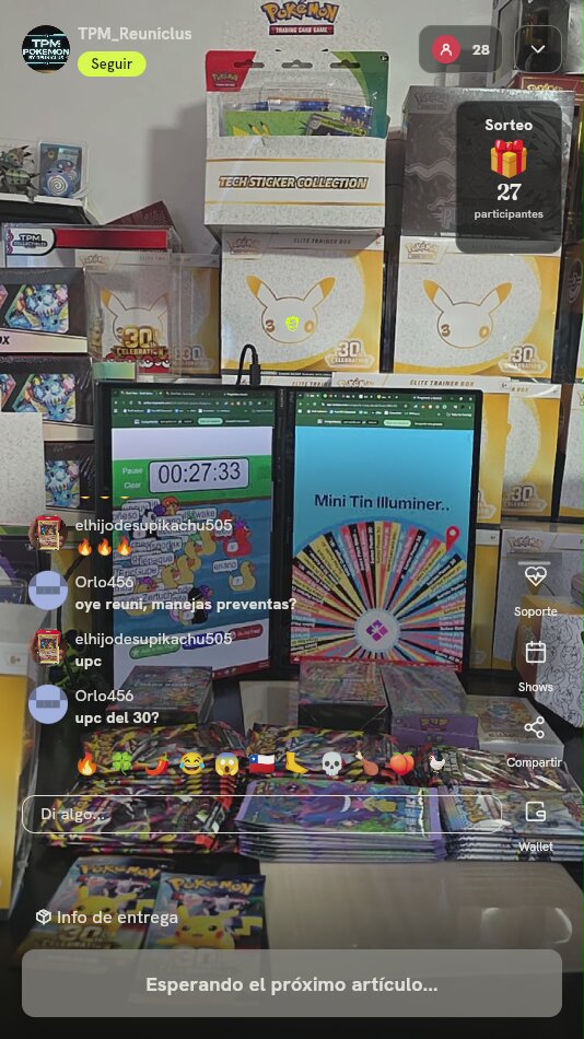 Sobres de Cartas Pokémon TCG