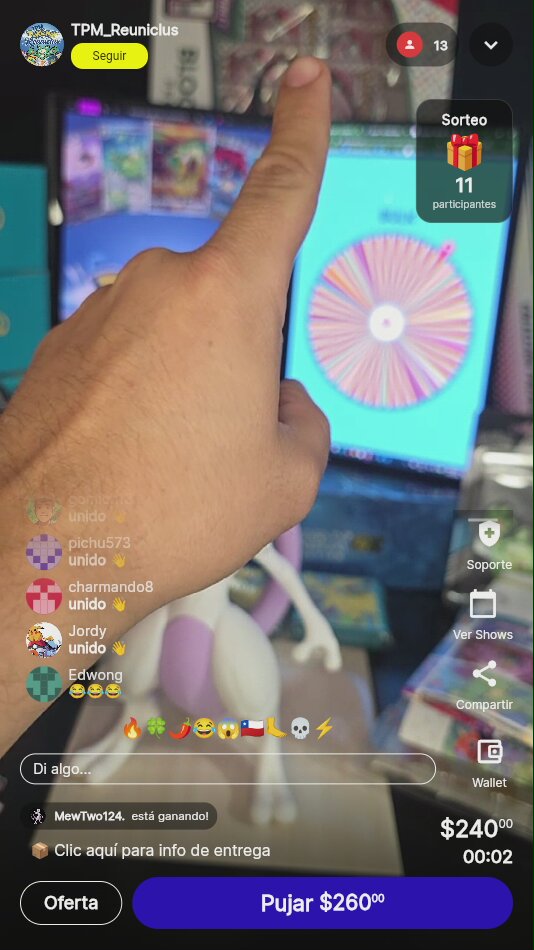 Lote Pokémon Reunicius Subasta en Vivo
