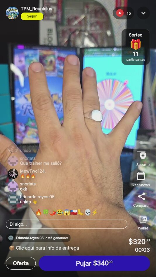 Deck Pokémon ruleta subasta