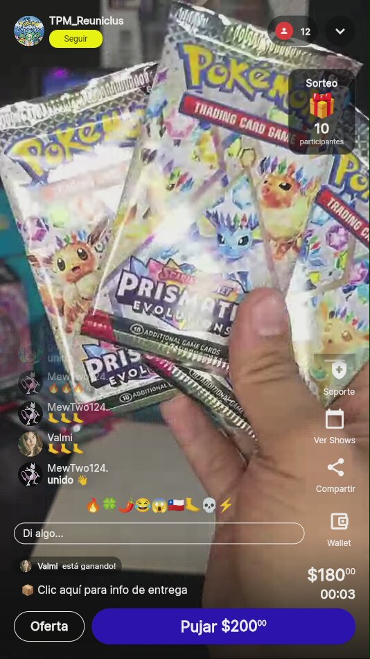 Pokémon TCG Prismatic Evolution Sobres