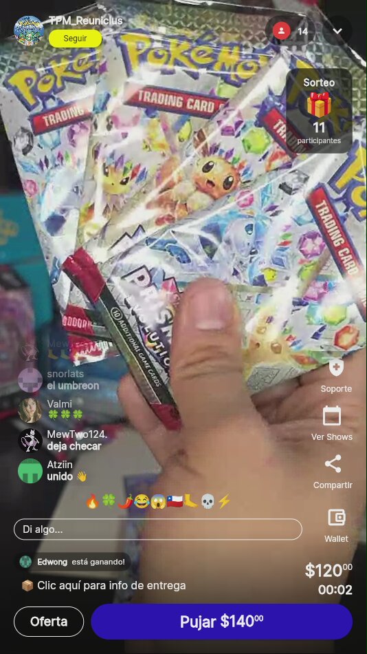 Pokémon Prismatic Evolutions Booster Pack