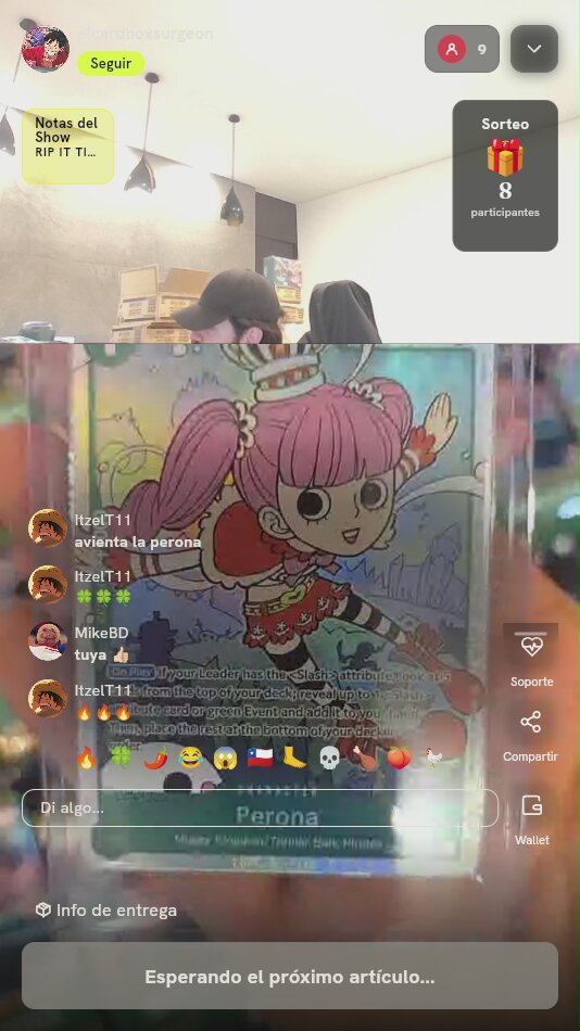 Carta Perona Alternate Art OP12-034