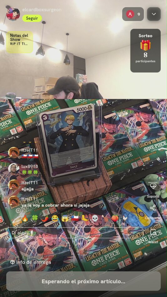 Carta Sanji OP12-070 Alternate Art