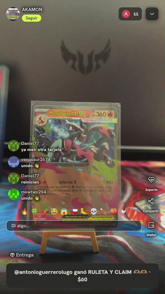 Carta Pokémon Mega Charizard X ex
