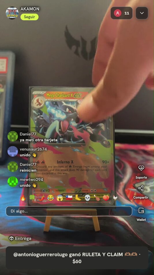 Carta Pokémon Mega Charizard X ex