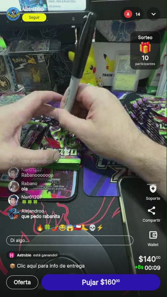 Sobre sellado Pokémon TCG