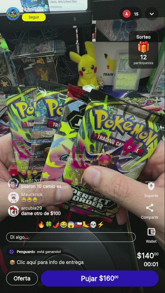 Pokémon Perfect Order - Tres Sobres