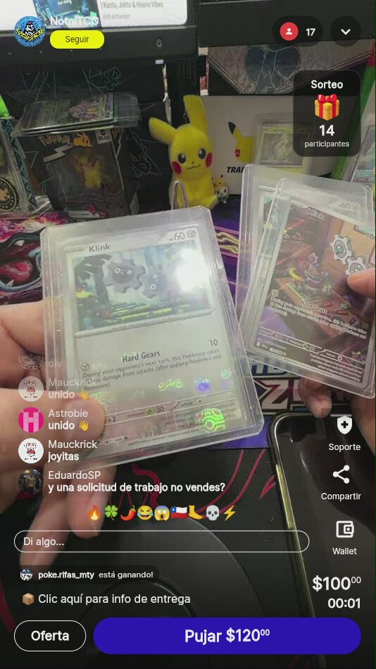 Pokémon Klink Art Rare japonés