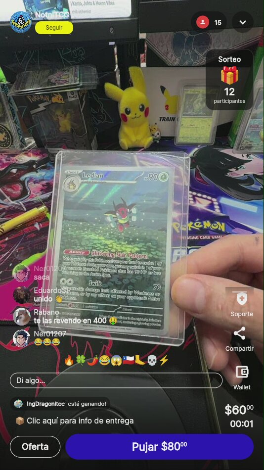 Ledian Stellar Crown Holo Rara