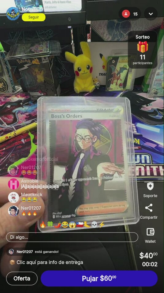 Carta Pokémon Boss's Orders