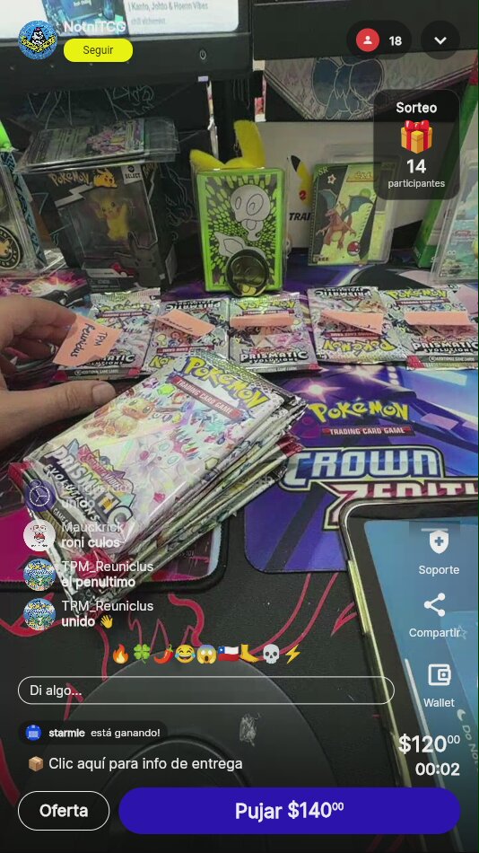 Sobres Pokémon TCG Prismatic Evolutions