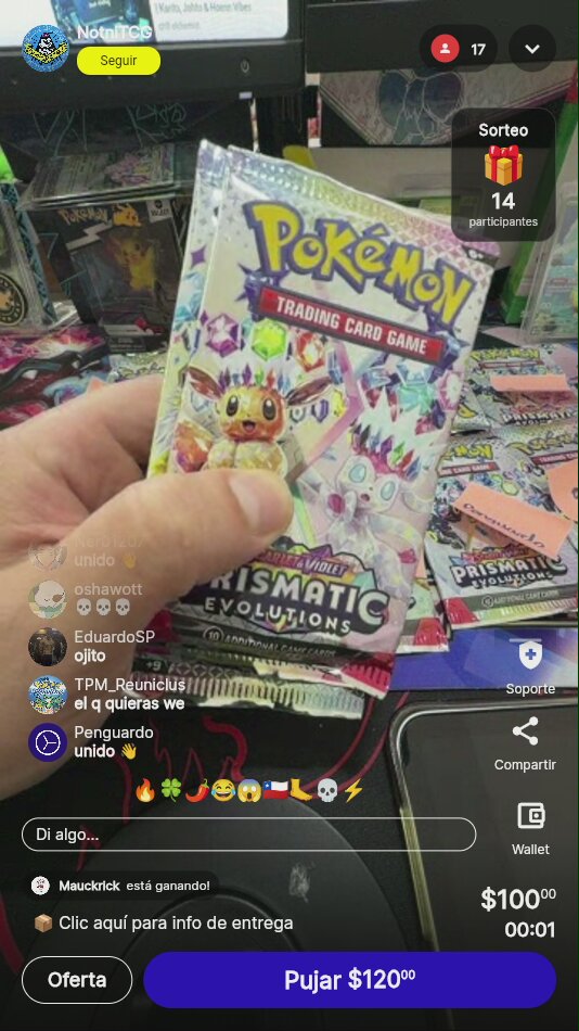 Pokémon TCG Prismatic Evolutions Booster