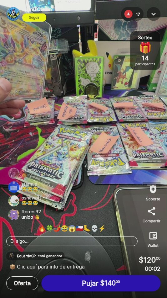 Pokémon TCG Prismatic Evolutions Booster