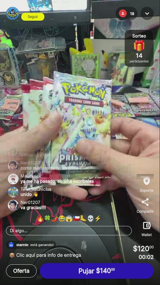 Pokémon Prismatic Evolution Booster Pack