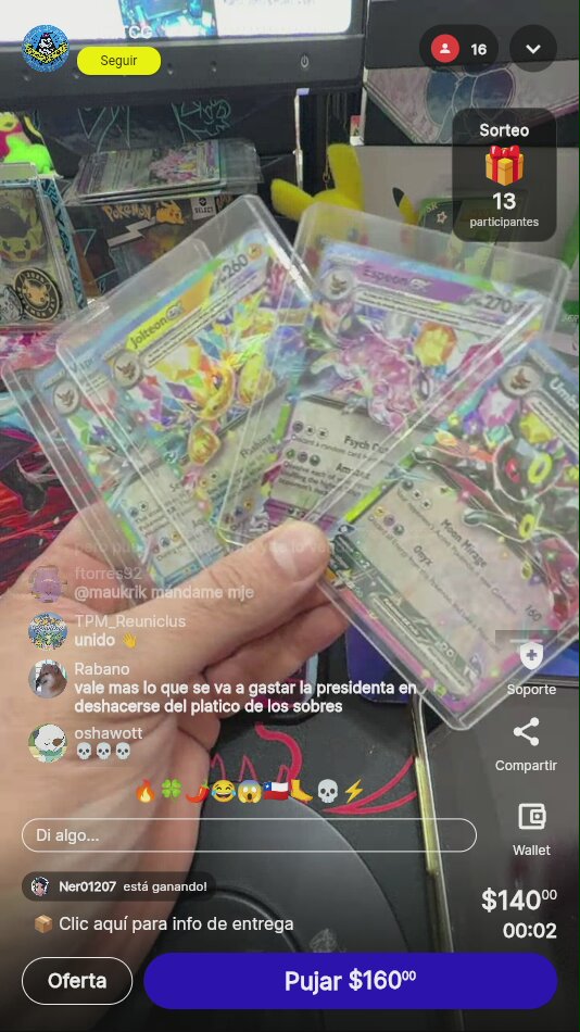 Pokémon EX Cards Lote