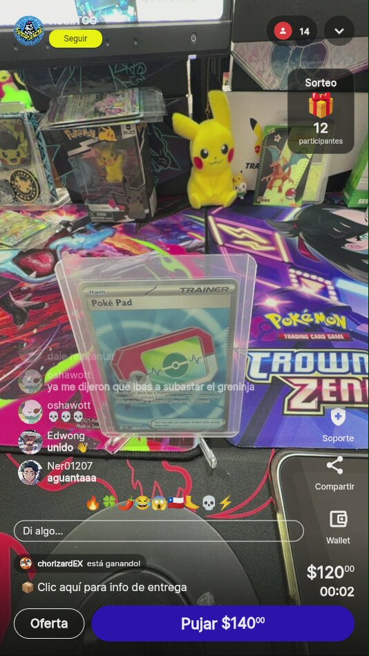 Carta Pokémon Poké Pad Trainer