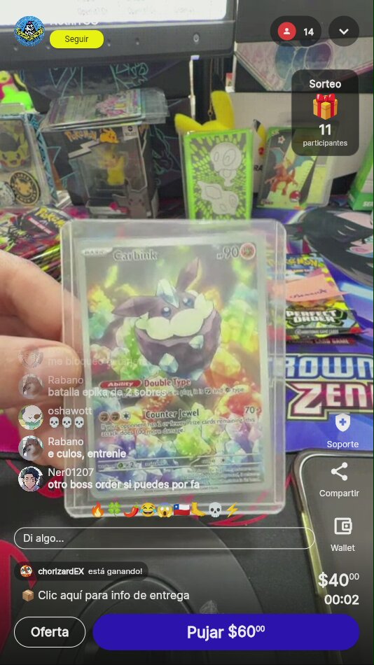 Carbink Ascended Heroes Illustration Rare