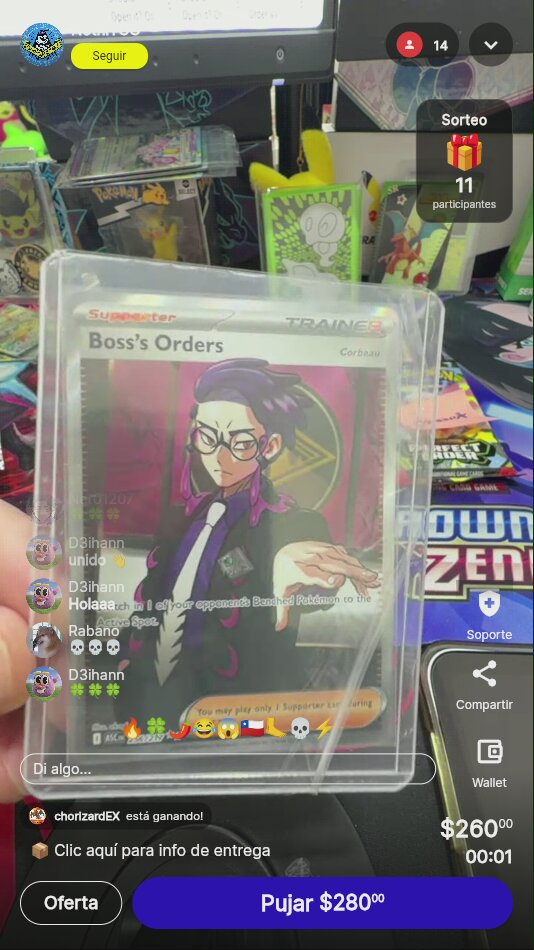 Pokémon Boss's Orders Trainer Card