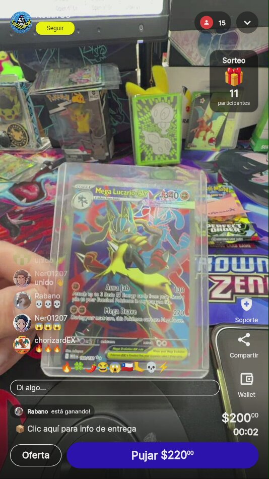 Mega Lucario EX Pokémon Card