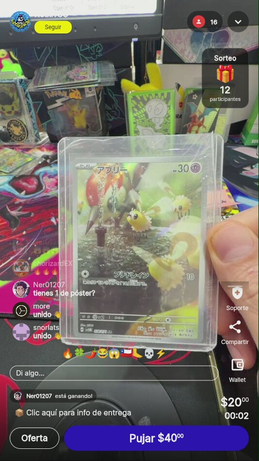Carta Pokémon Japonesa: Applin AR