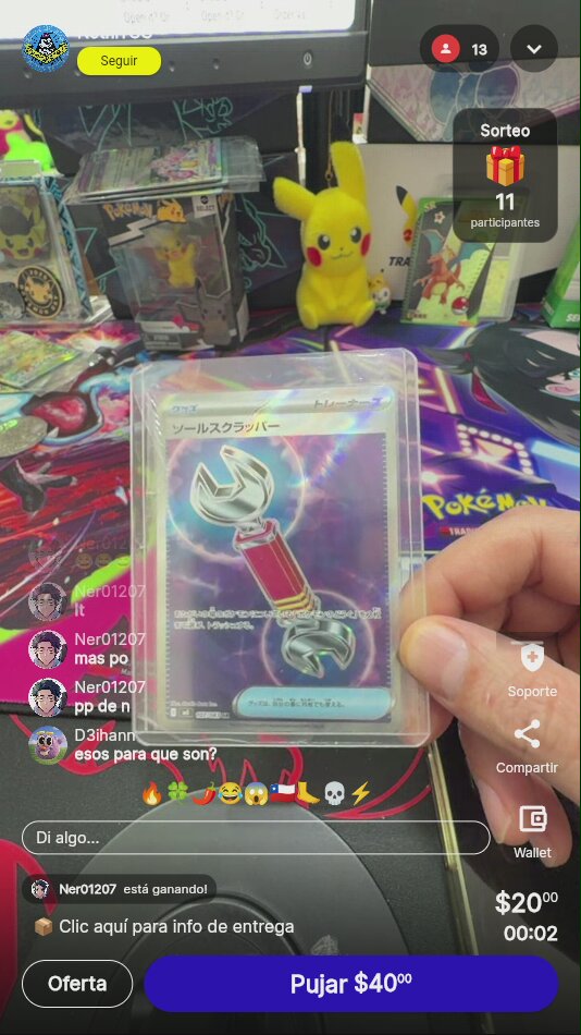 Lote de cartas Pokémon sorpresa
