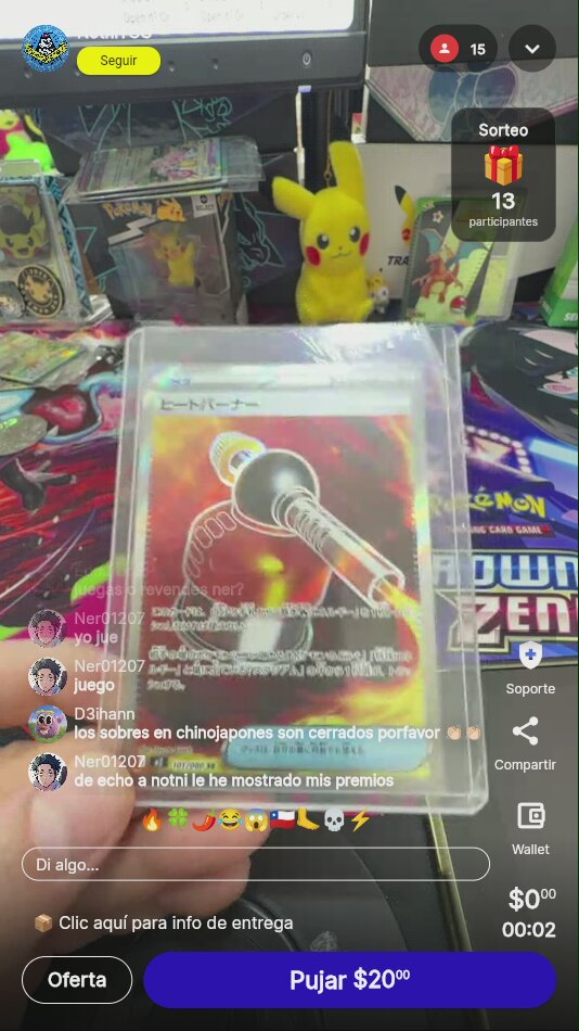 Carta Pokémon Heat Burner