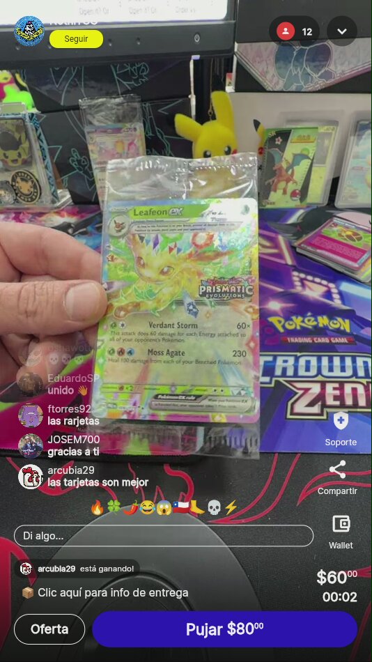 Leafeon EX Crown Zenith Holo