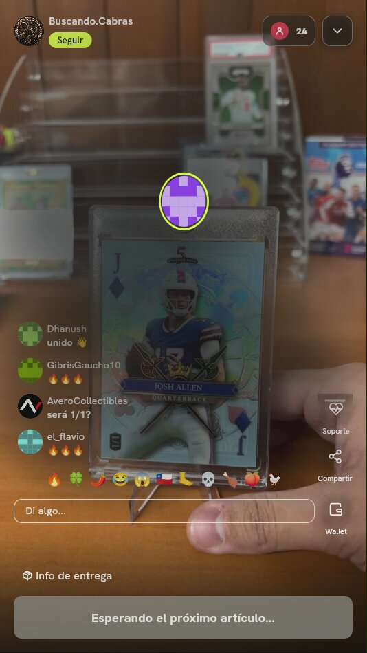 Carta Josh Allen Wild Card 1/1