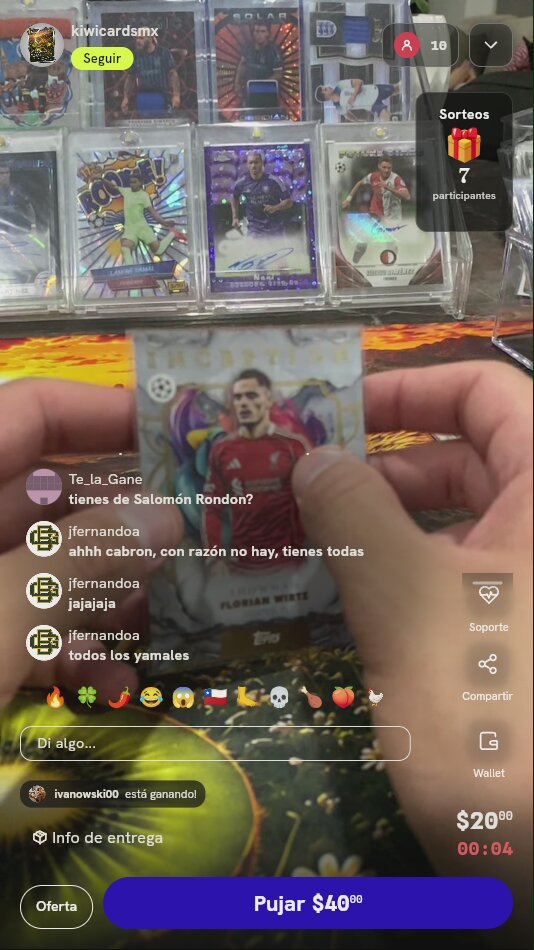Carta Florian Wirtz Topps Inception
