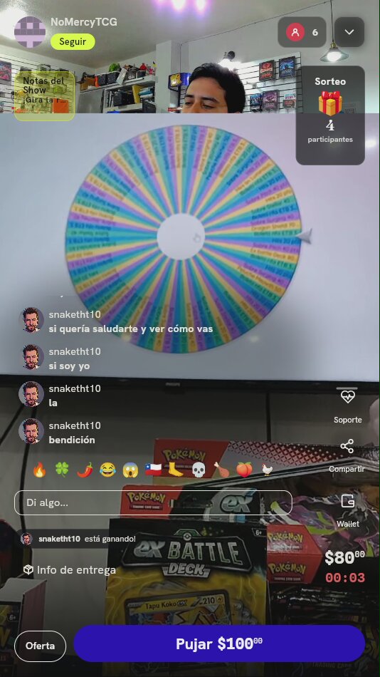 Giro de Ruleta Pokémon TCG