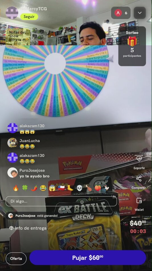 Giro de Ruleta Pokémon TCG